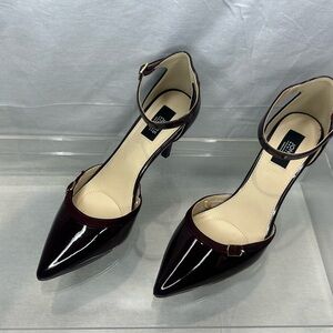Jones New York Dark Red Patent Heels